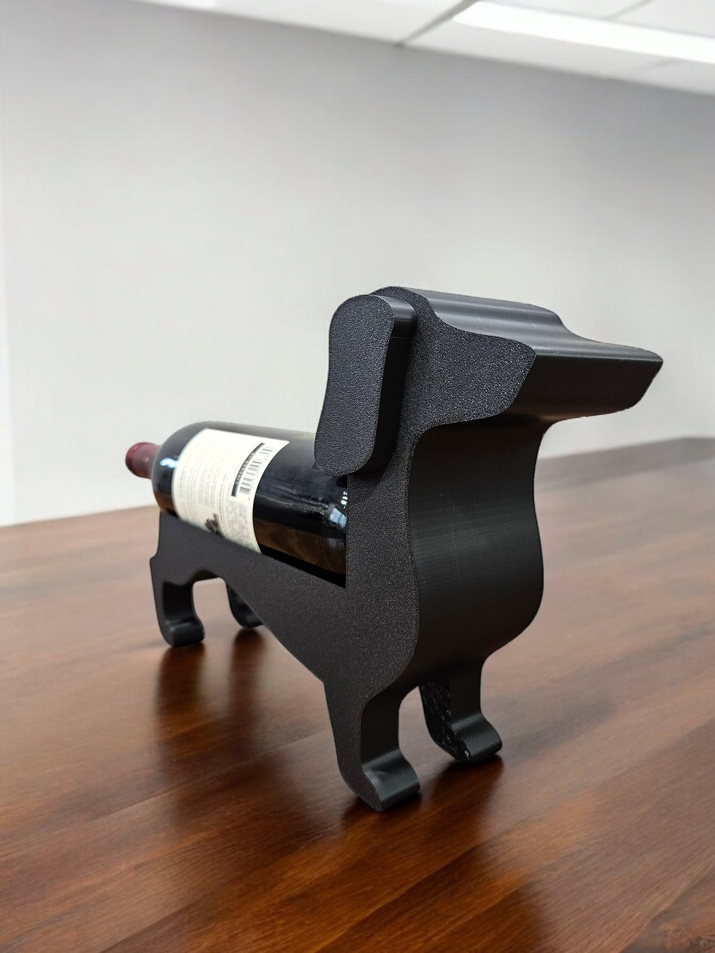 Dachshund wine bottle holder with free gift  - Weiner dog wine bottle holder - doggy bottle holder