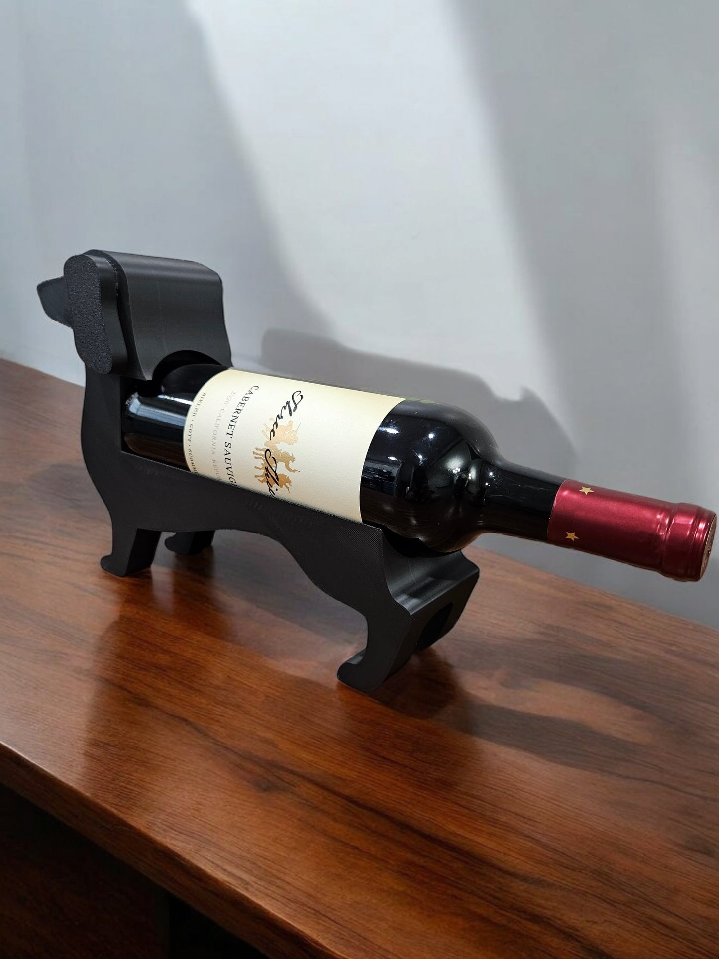 Dachshund wine bottle holder with free gift  - Weiner dog wine bottle holder - doggy bottle holder