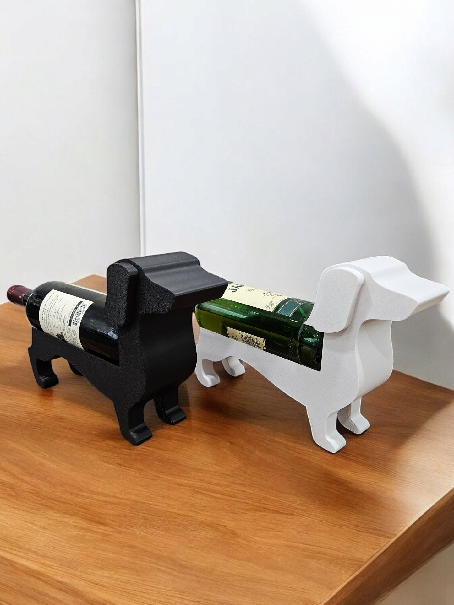 Dachshund wine bottle holder with free gift  - Weiner dog wine bottle holder - doggy bottle holder