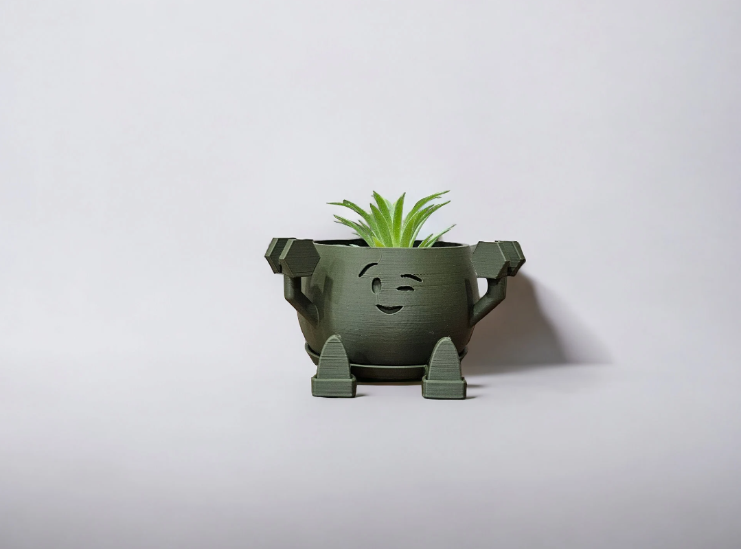 3.25 Smile Succulent Cactus Monstera Planter - Muscle Edition